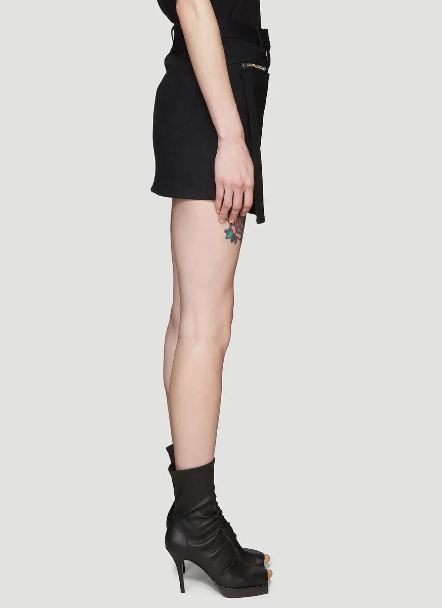 1017 ALYX 9SM Flap Detail Denim Mini Skirt