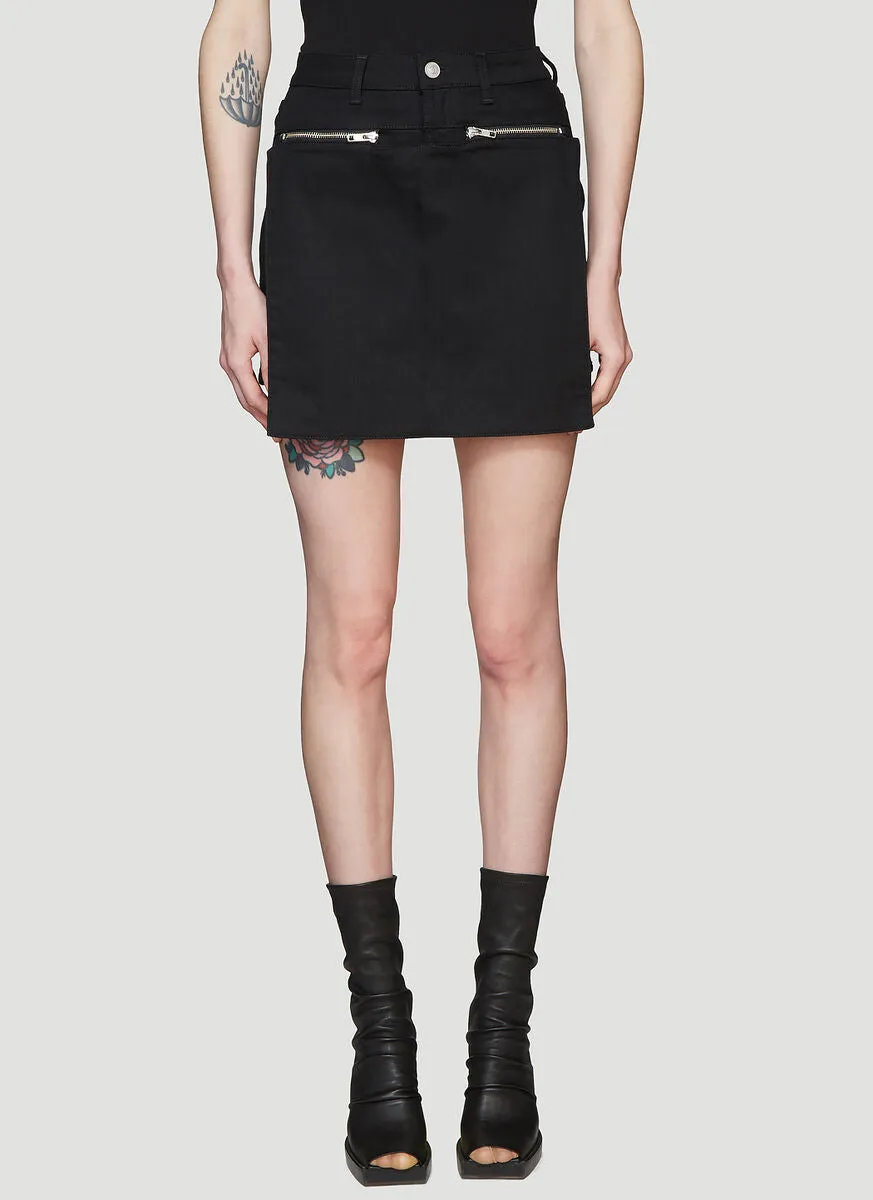 1017 ALYX 9SM Flap Detail Denim Mini Skirt