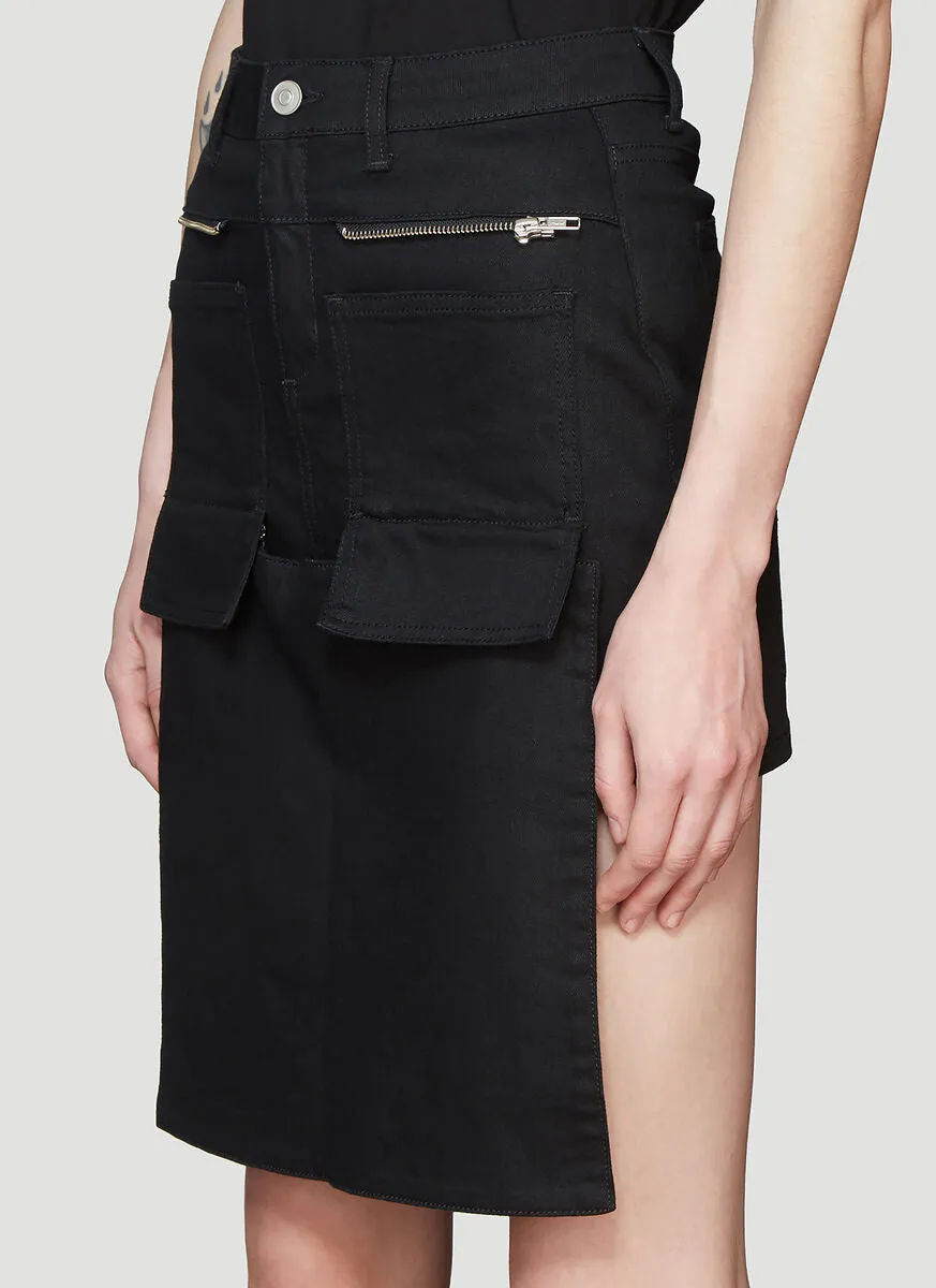 1017 ALYX 9SM Flap Detail Denim Mini Skirt