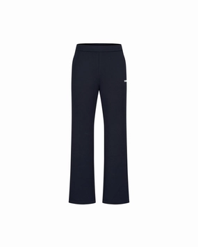 1911498-401 | WOMEN'S K-SWISS LOGO HIGH WAIST FLARED PANTS | NAVY/WHITE