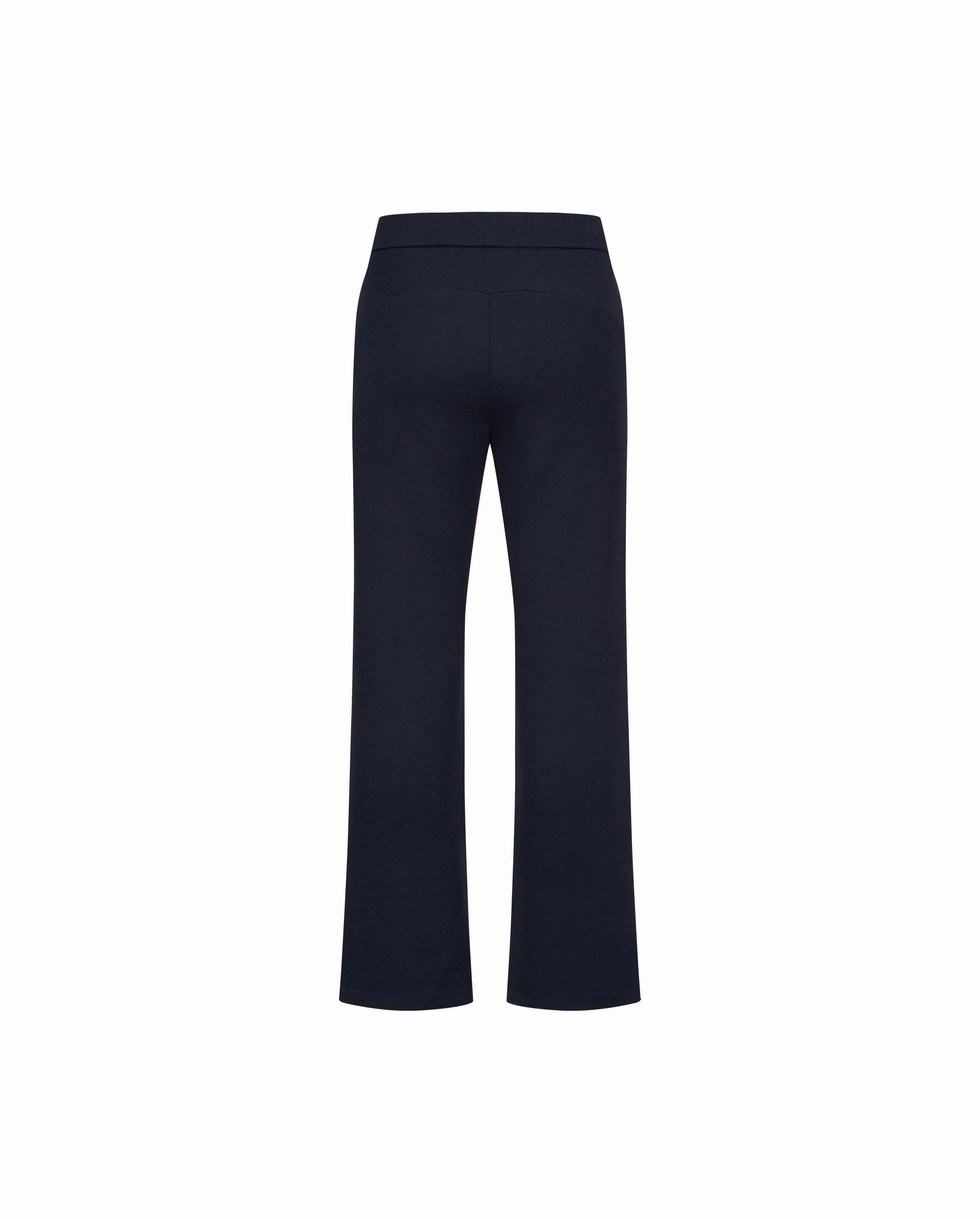 1911498-401 | WOMEN'S K-SWISS LOGO HIGH WAIST FLARED PANTS | NAVY/WHITE