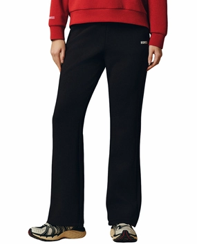 1911515-008 | WOMEN'S K-SWISS LOGO HIGH WAIST FLARED PANTS | BLACK