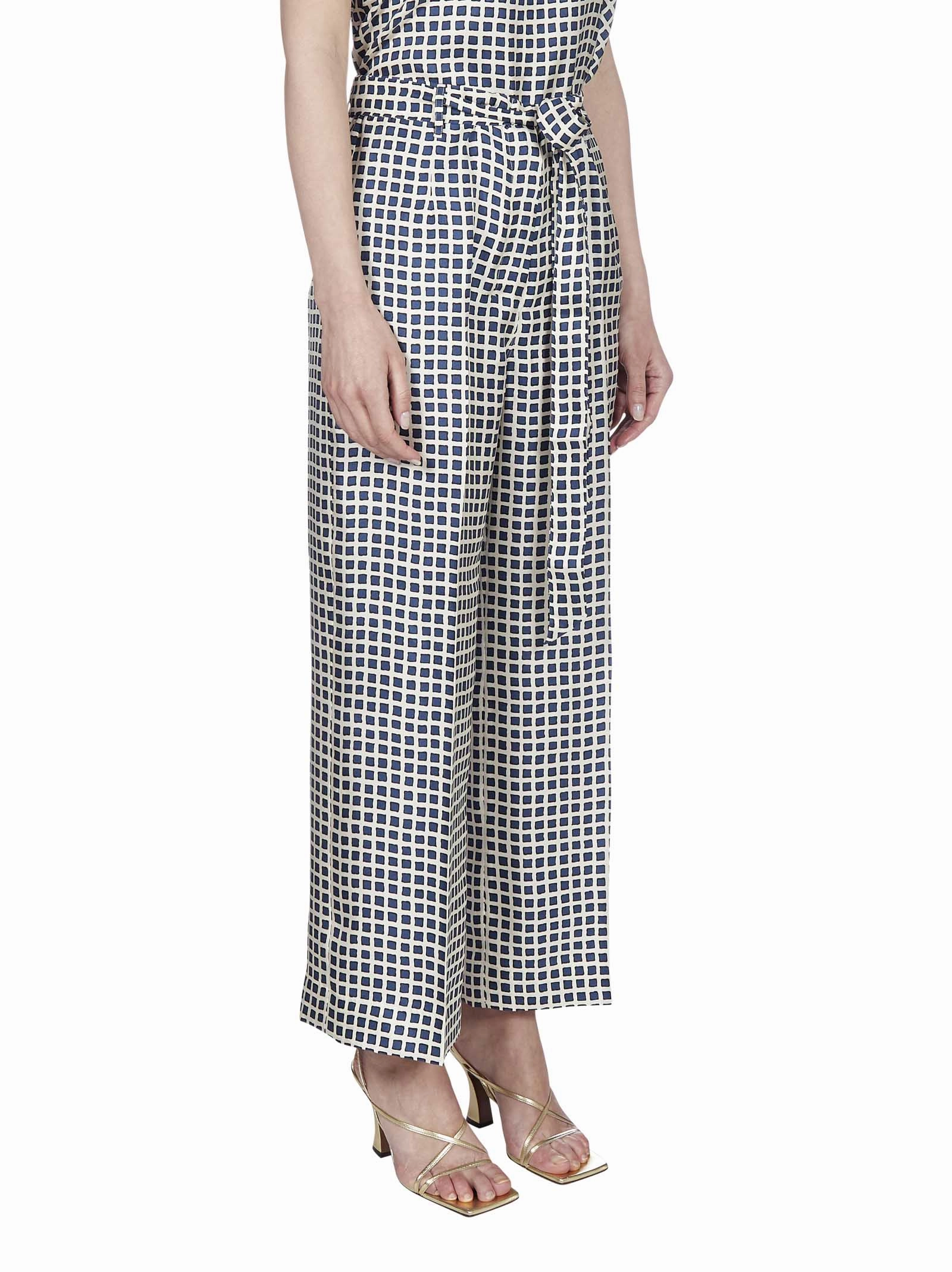 'S Max Mara Printed Wide Leg Trousers
