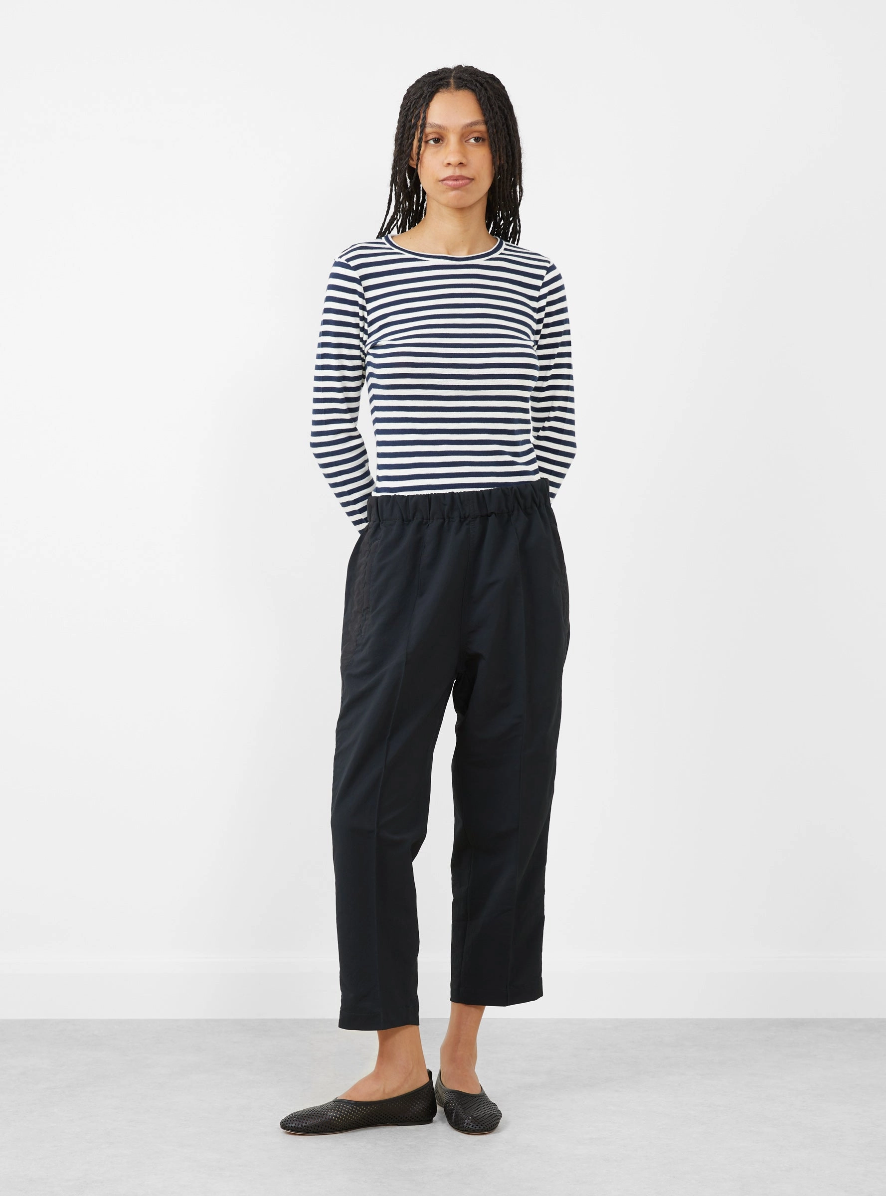 ALPHADRY Cropped Pants Black