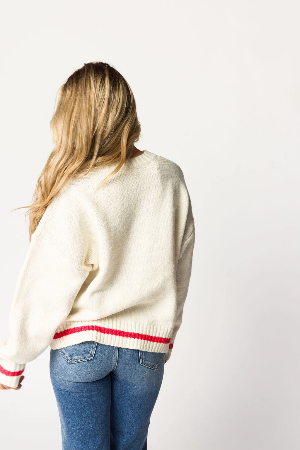 Apres Pullover Sweater Top in Cream