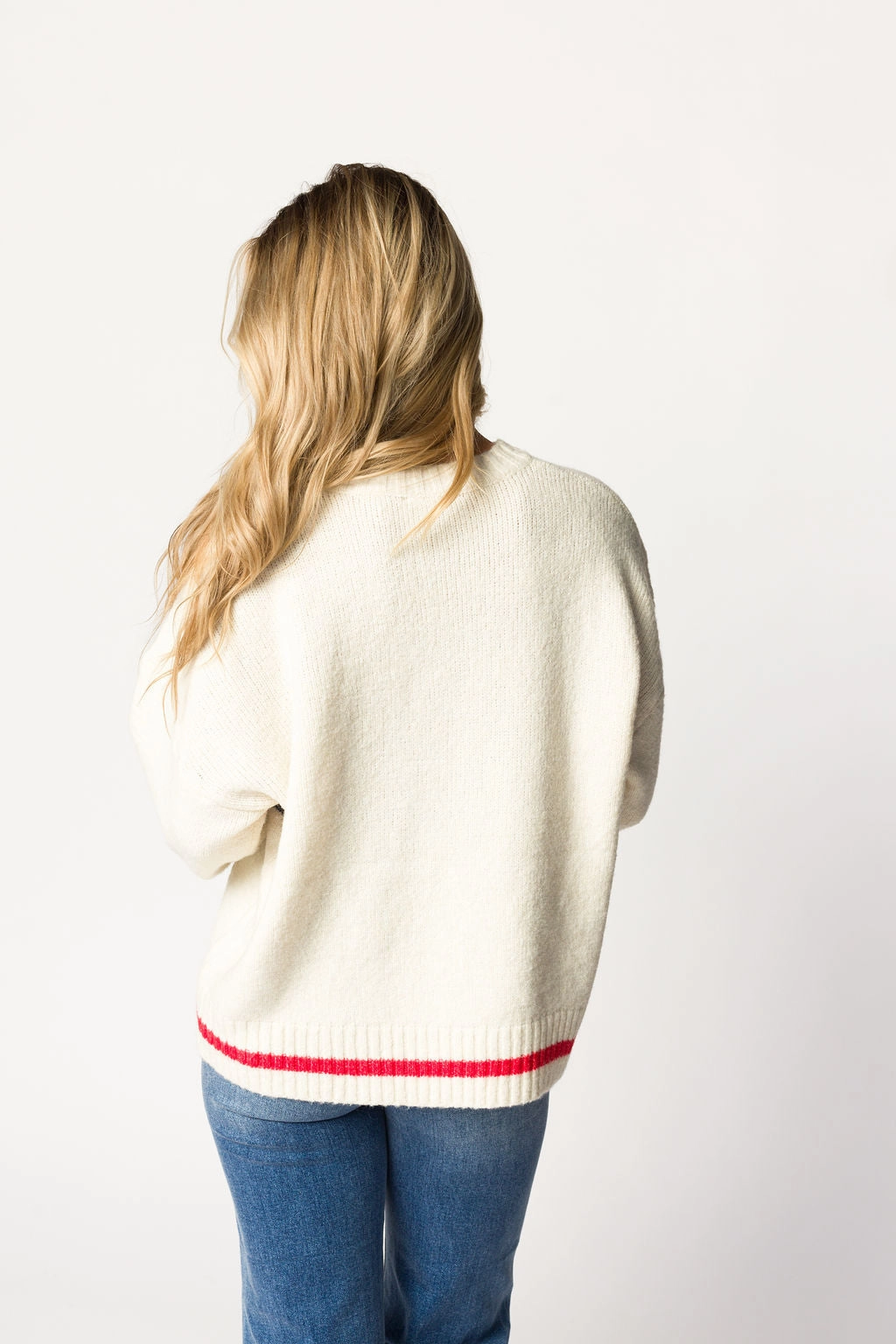 Apres Pullover Sweater Top in Cream