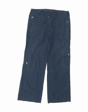 AUSTRALIAN L'ALPINA Womens Cargo Trousers IT 44 Medium W32 L29 Navy Blue