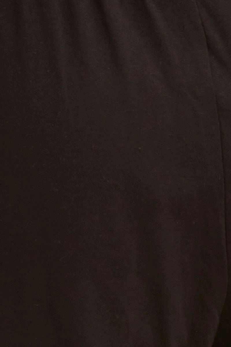 Black Jamie Cotton Jersey Lounge Pants