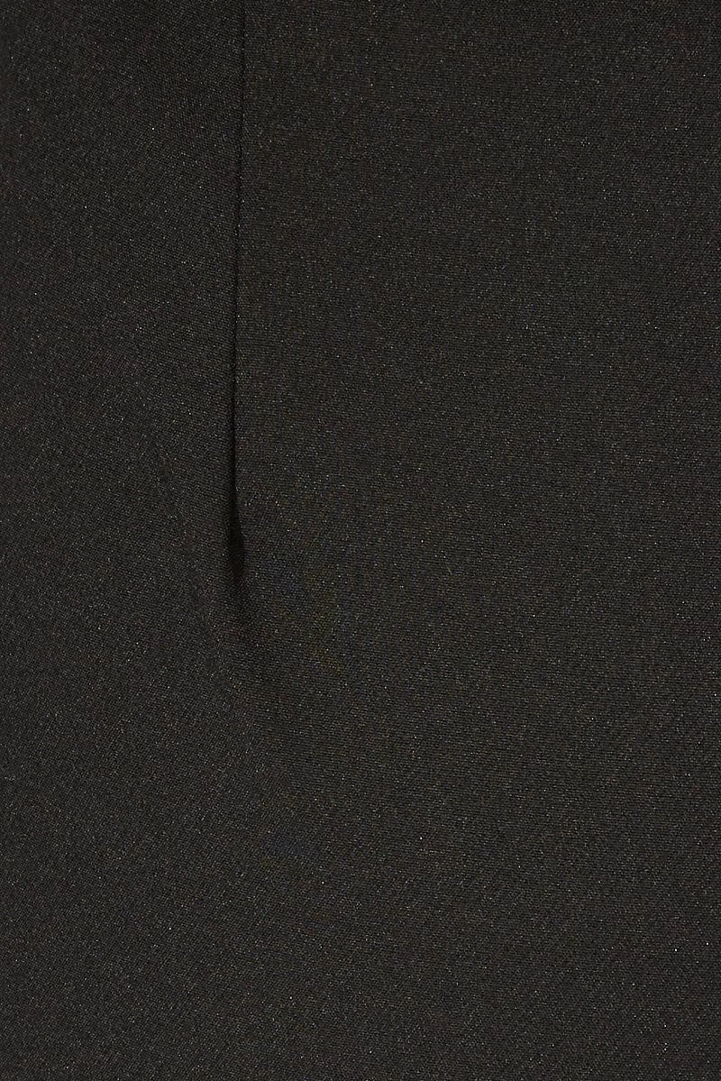 Black Wide Leg Pants High Rise
