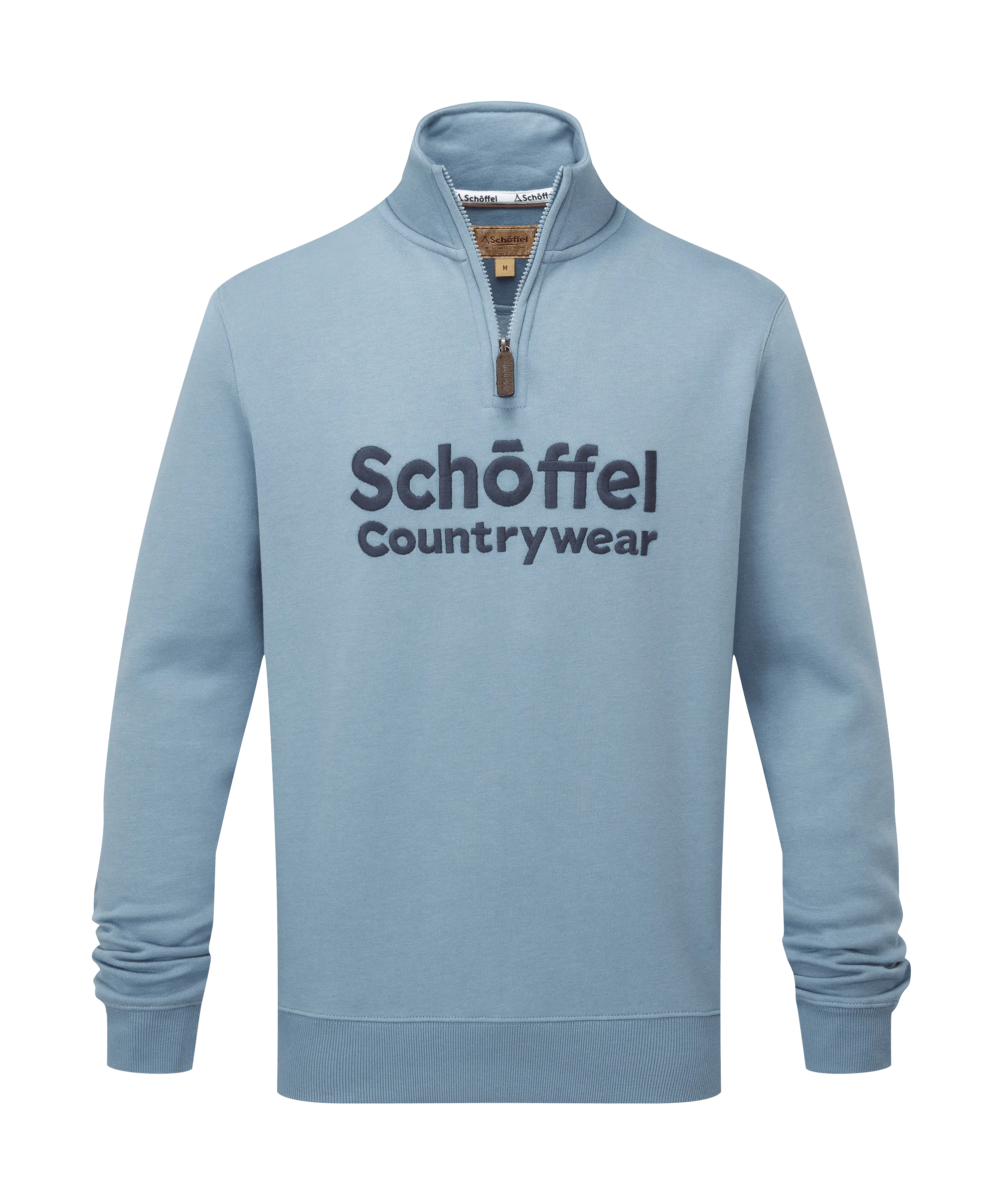 Bude Quarter Zip Sweatshirt - Pigeon Blue