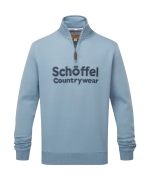 Bude Quarter Zip Sweatshirt - Pigeon Blue