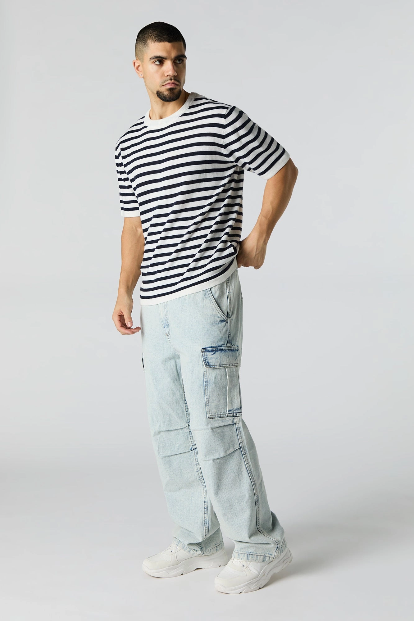 Cargo baggy à taille basse