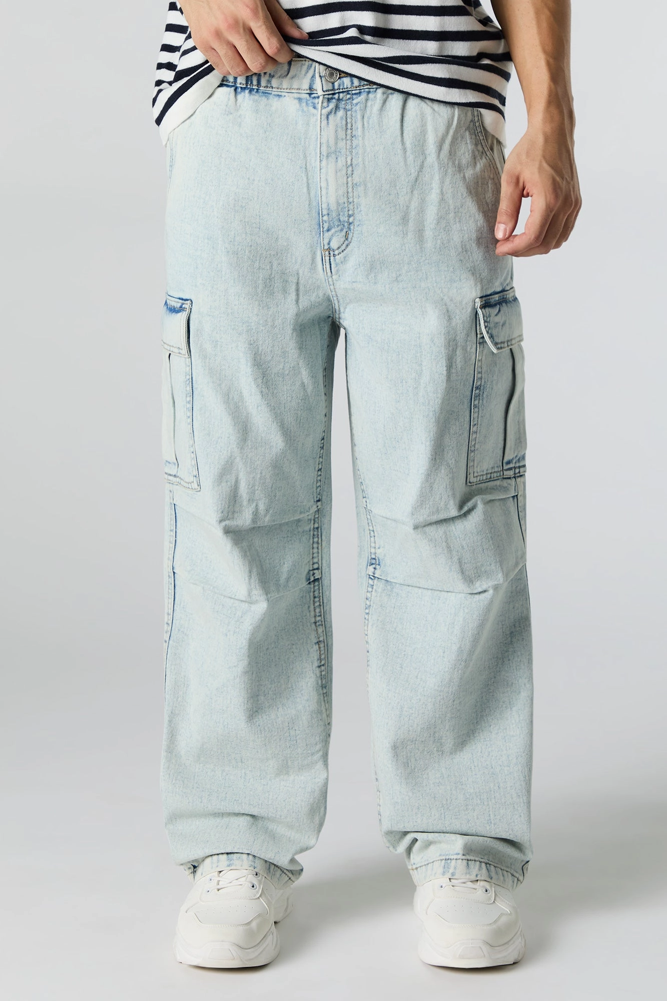Cargo baggy à taille basse