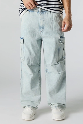 Cargo baggy à taille basse