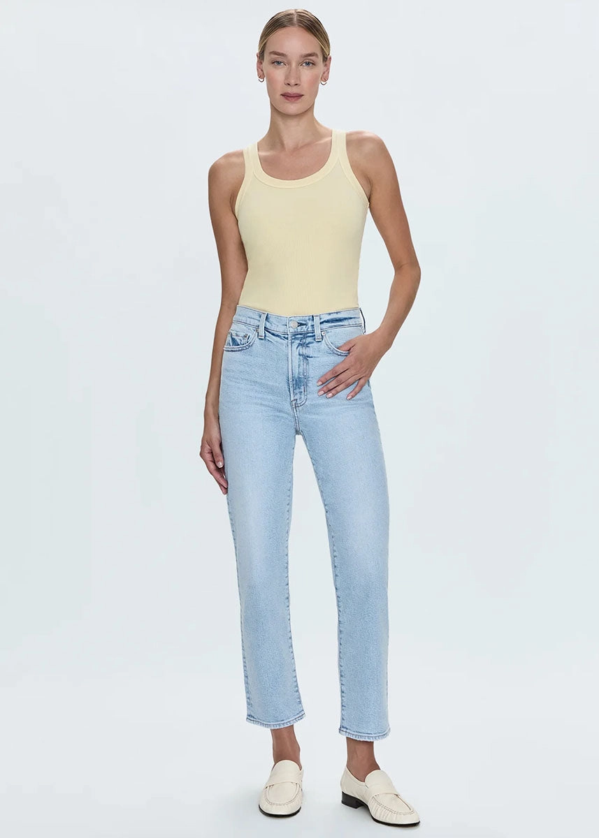 Charlie High Rise Classic Straight Ankle - Sun-Kissed