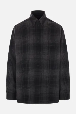 checked flannel oversize shirt