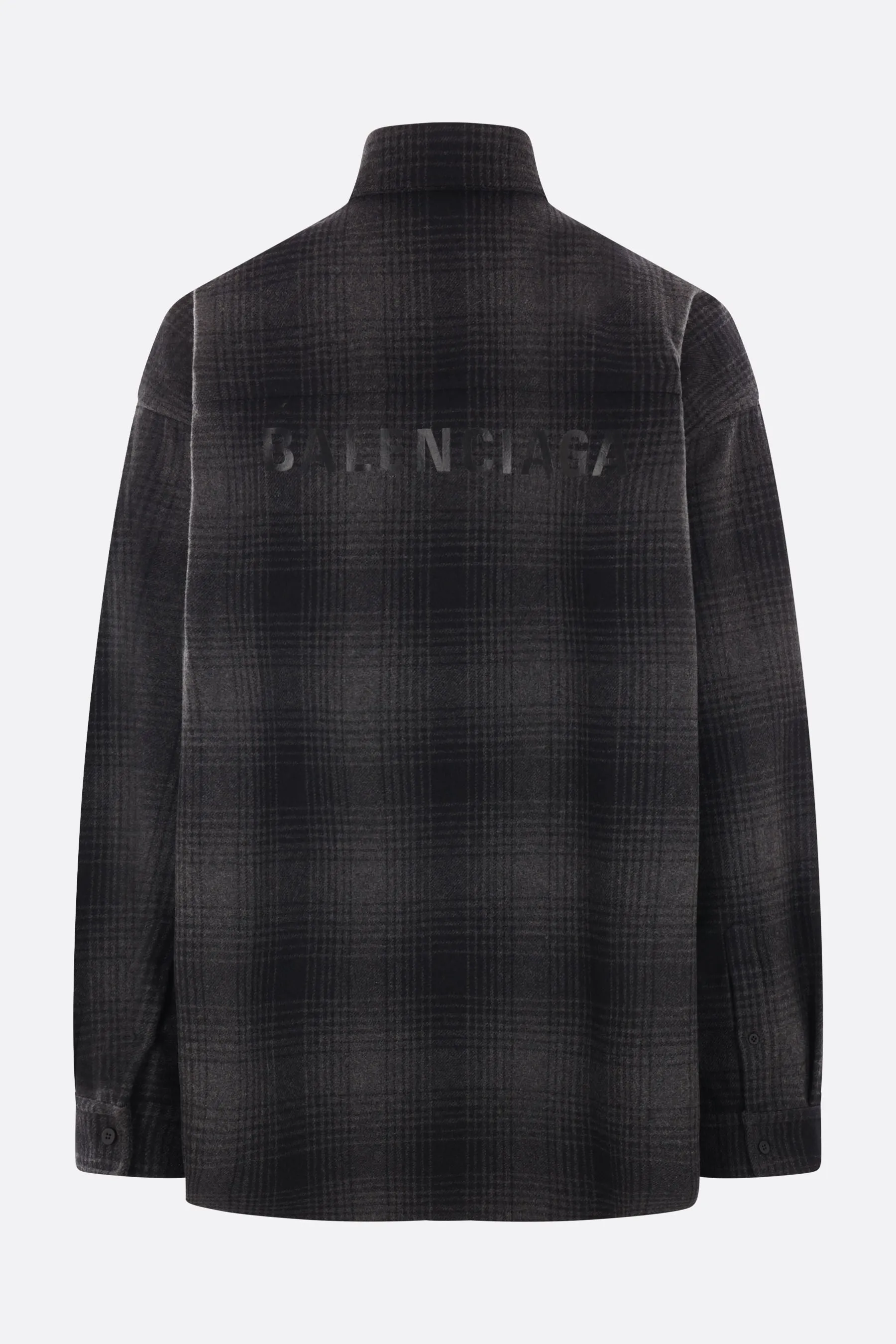 checked flannel oversize shirt