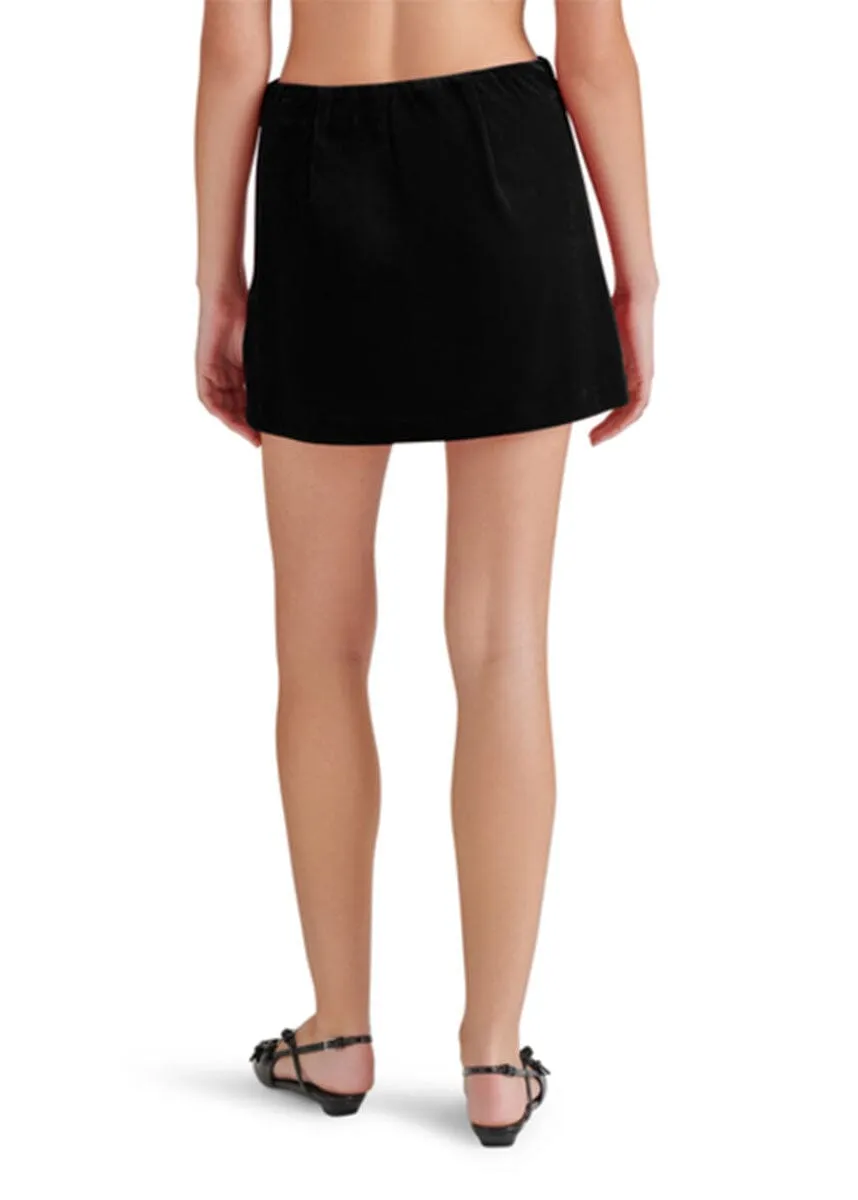 Cindi Velvet Skirt - Black