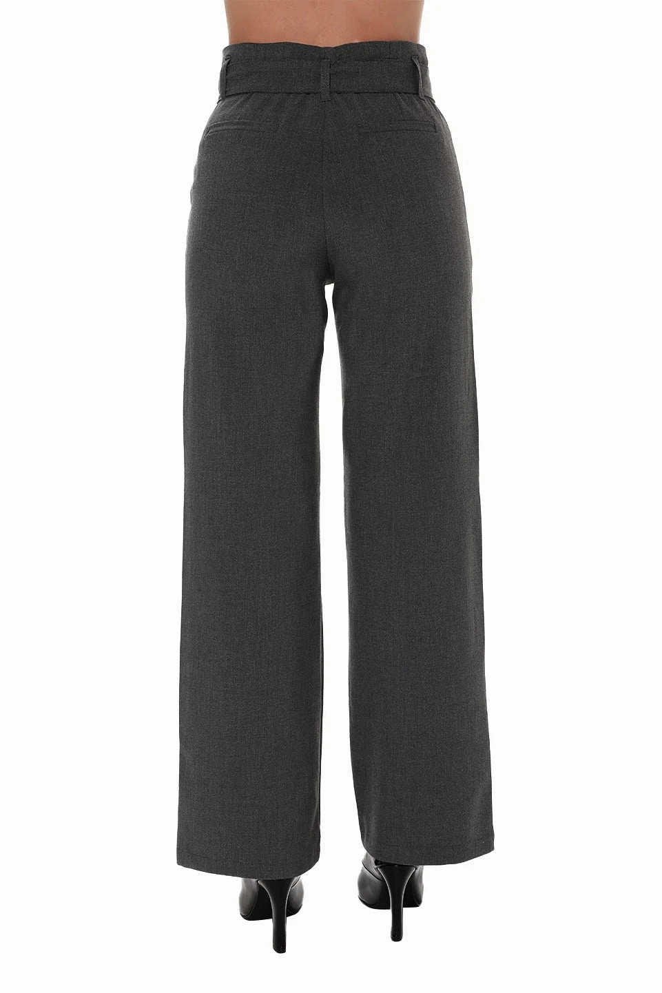Classy Grey Belted Pants