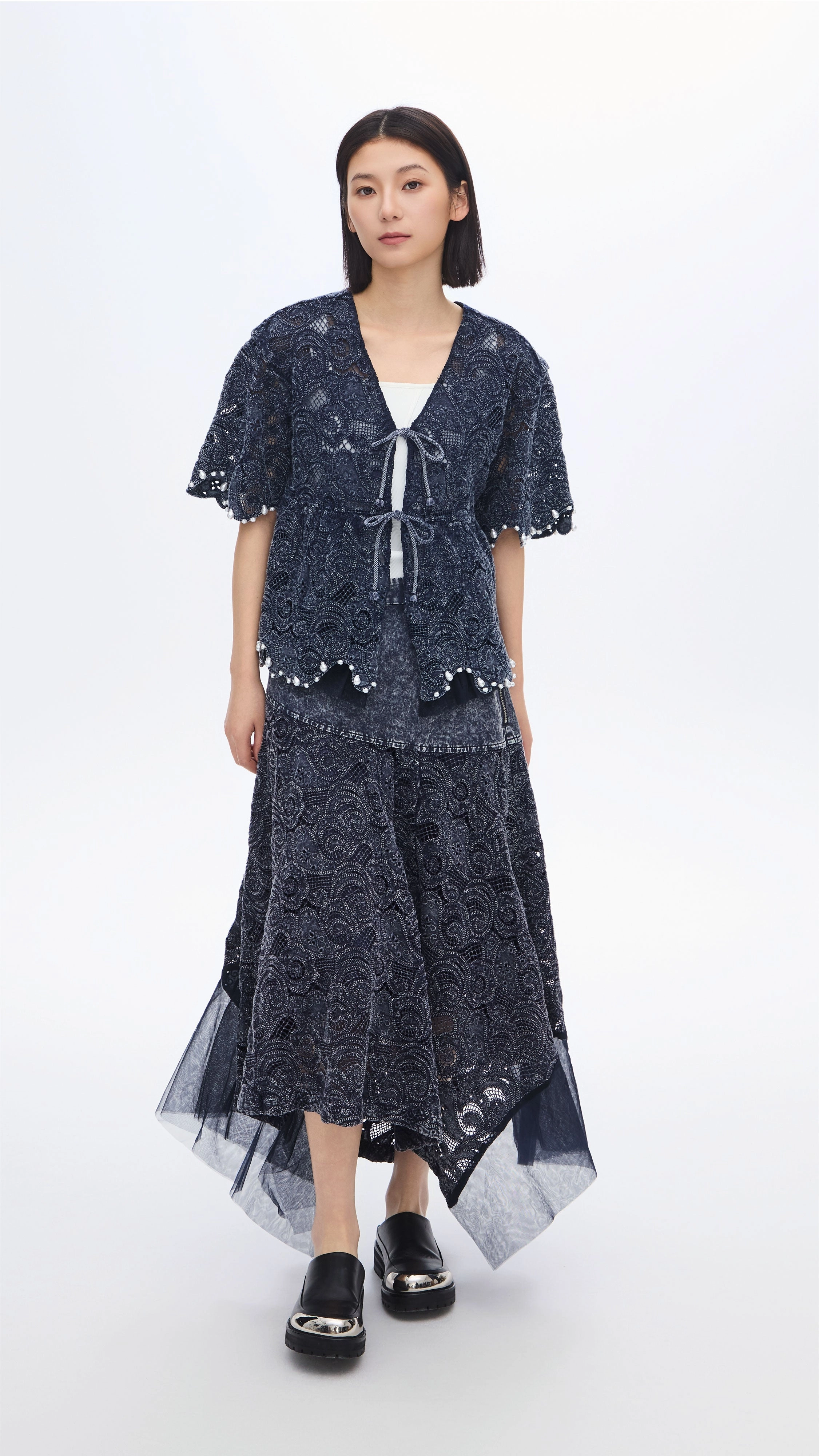 Cold-dye Lace Skirt