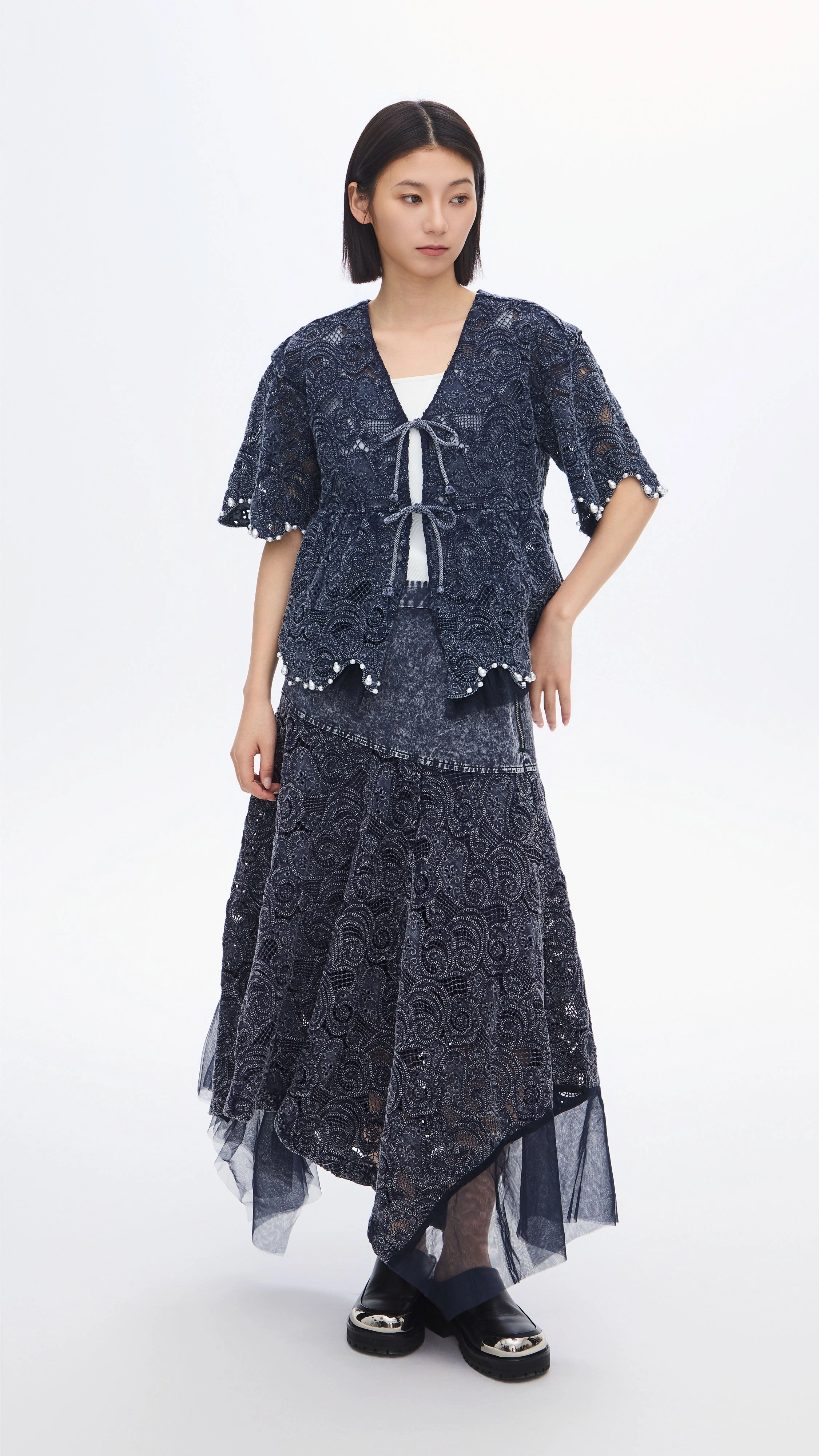 Cold-dye Lace Skirt