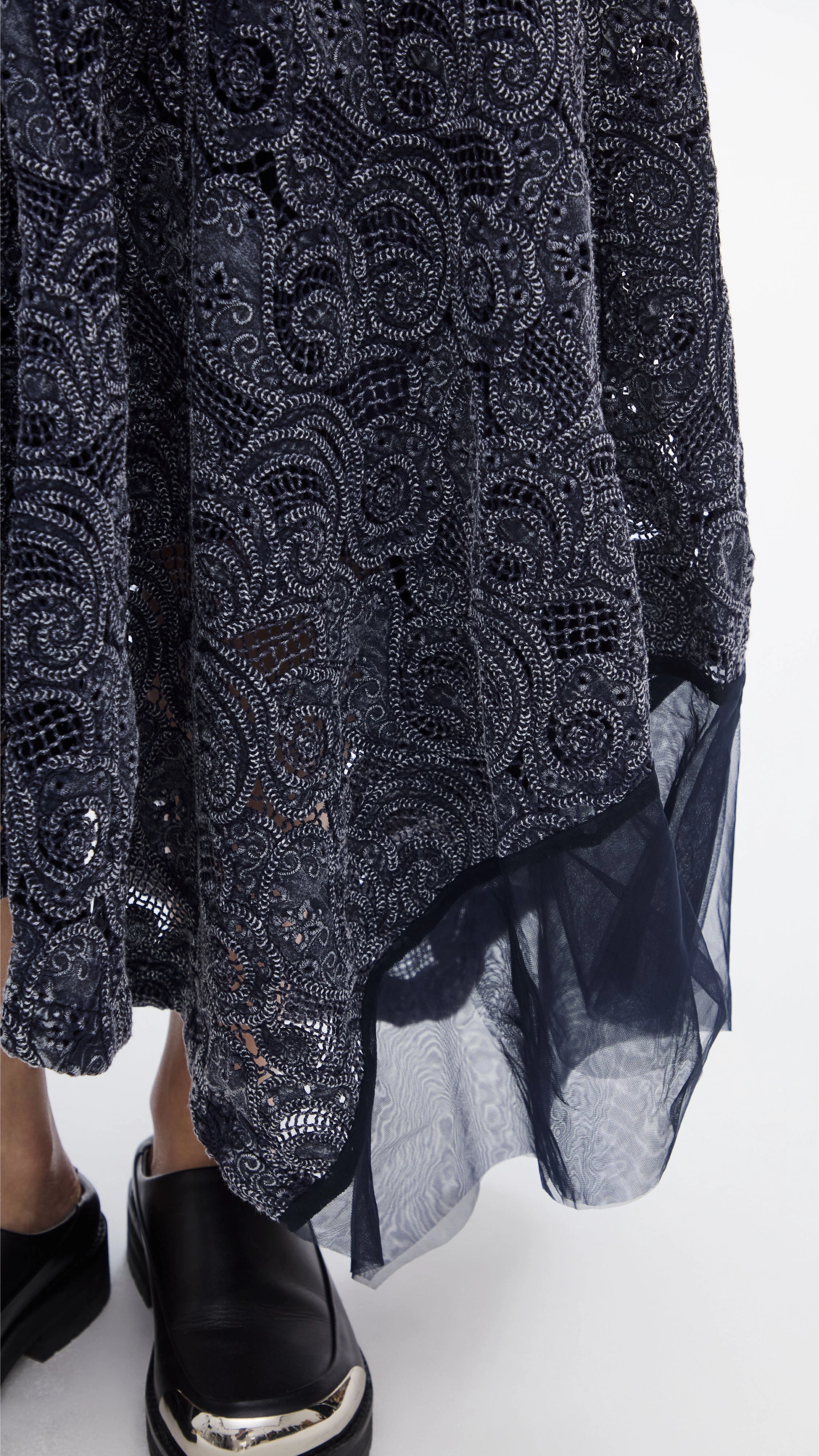 Cold-dye Lace Skirt