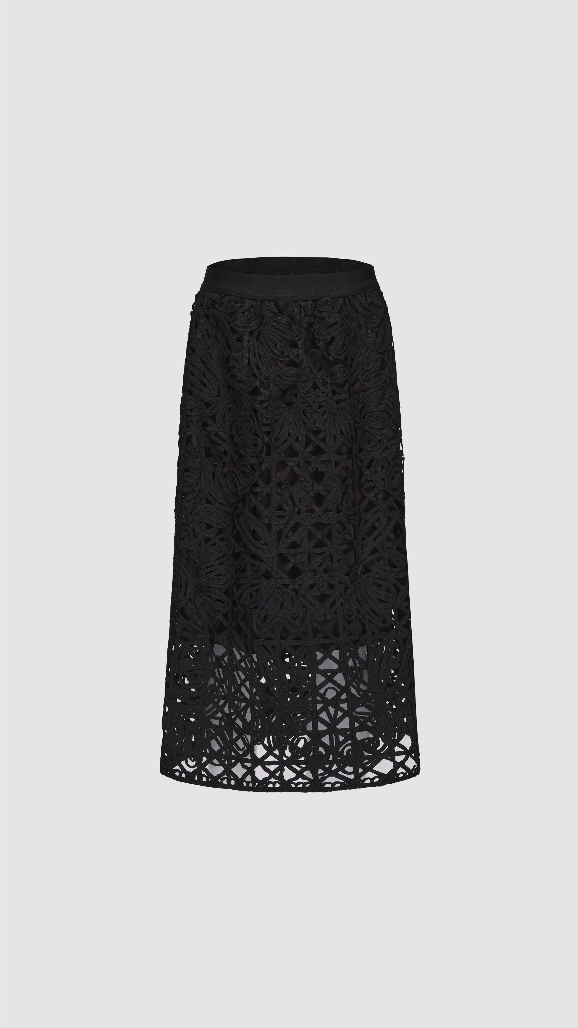 Cord Embroidery Skirt