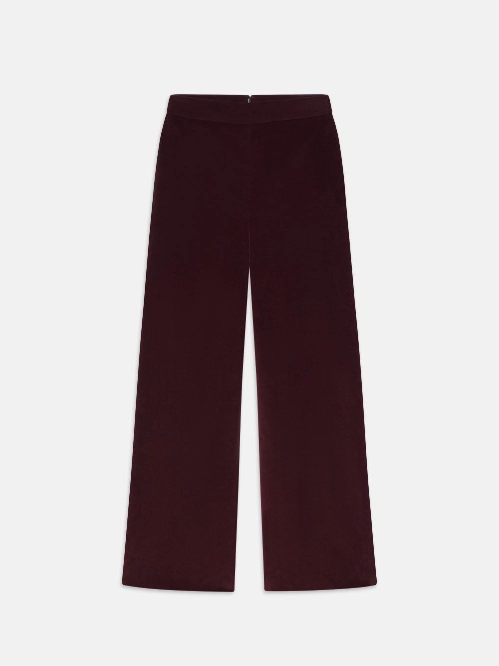 Crop Velvet Wide Leg -- Wine