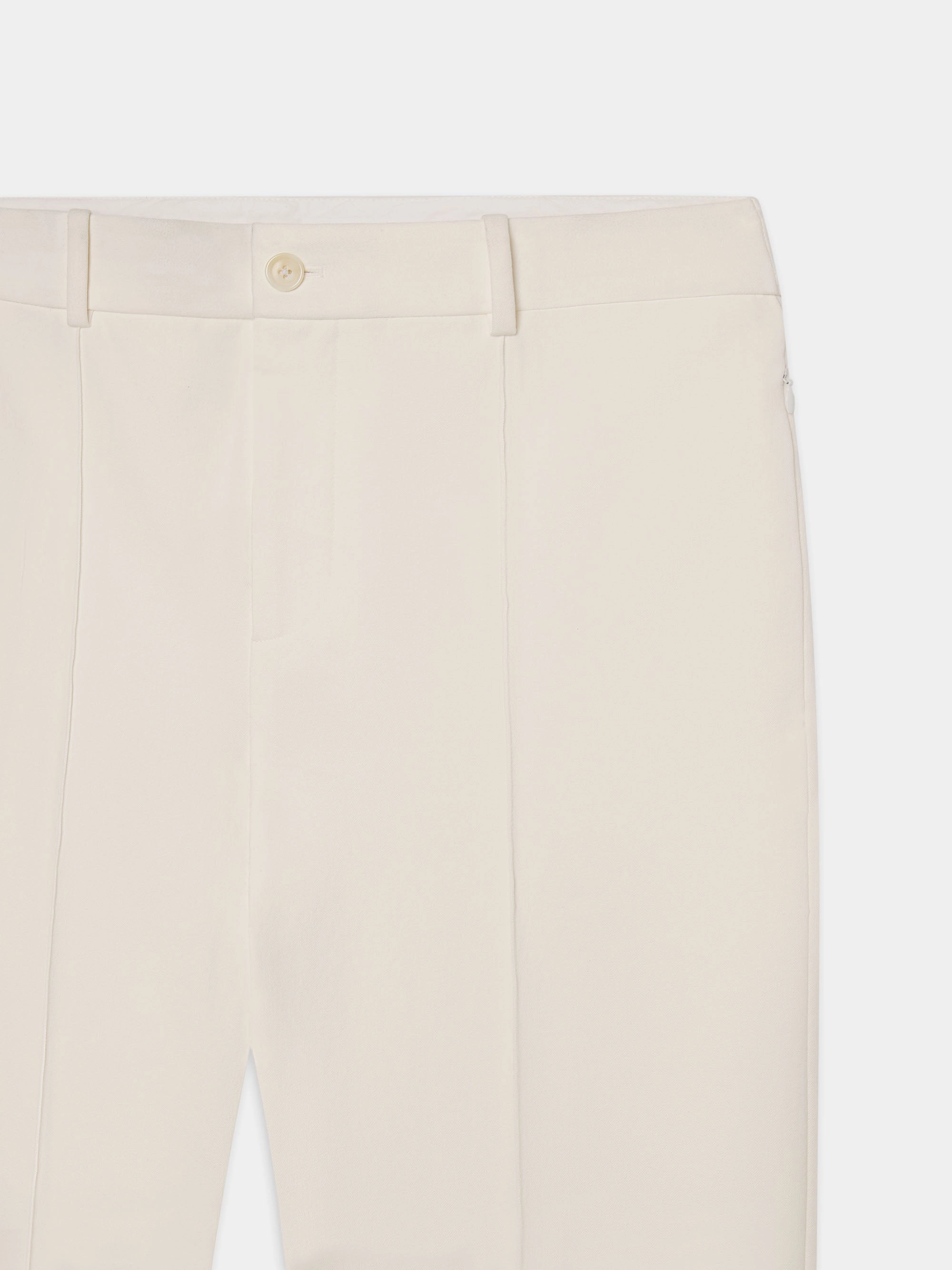 Cropped Kick Flare Trouser -- Alabaster