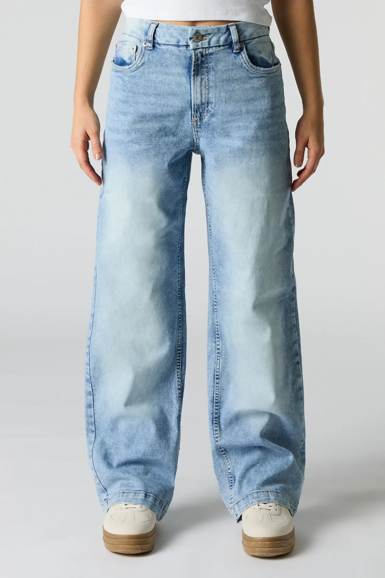 Curvy Stretch Wide Leg Jean