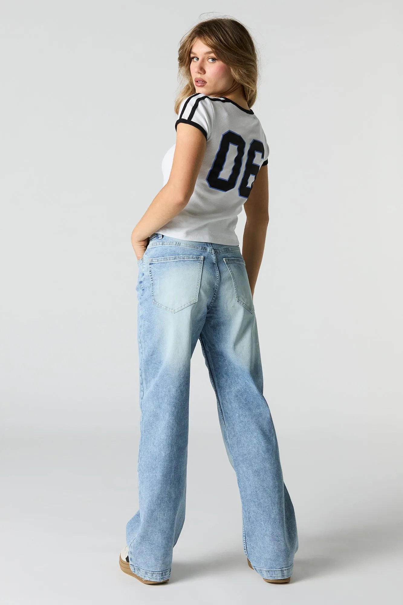 Curvy Stretch Wide Leg Jean