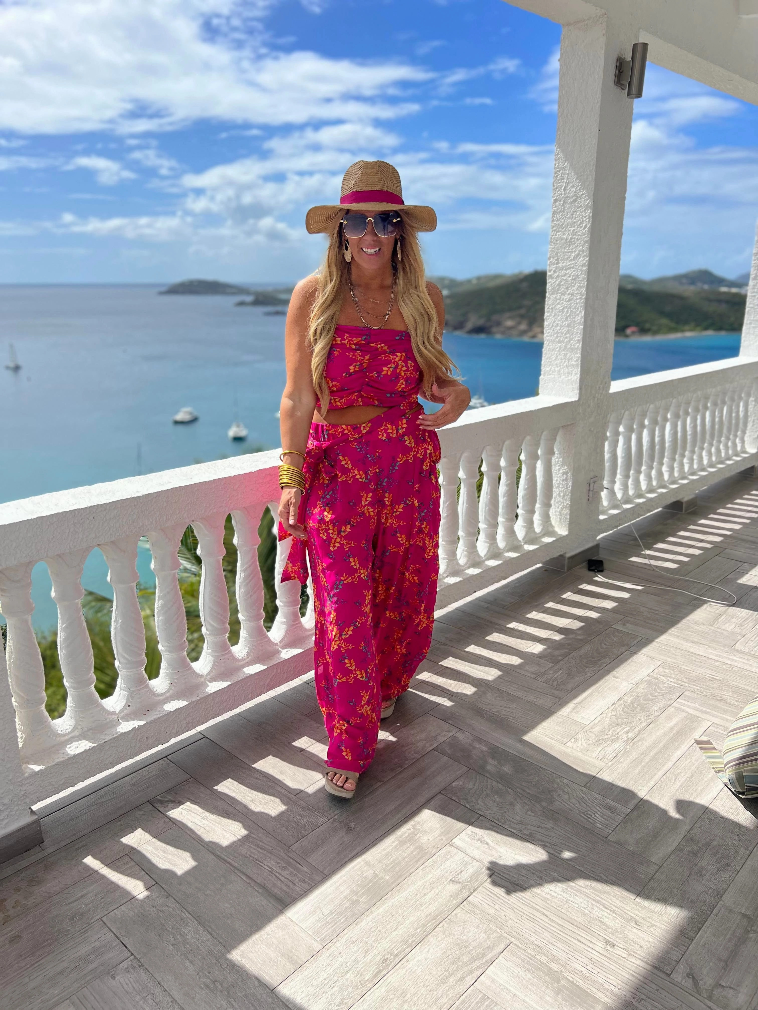 CURVY GIRL Floral Two Piece Set - Final Sale