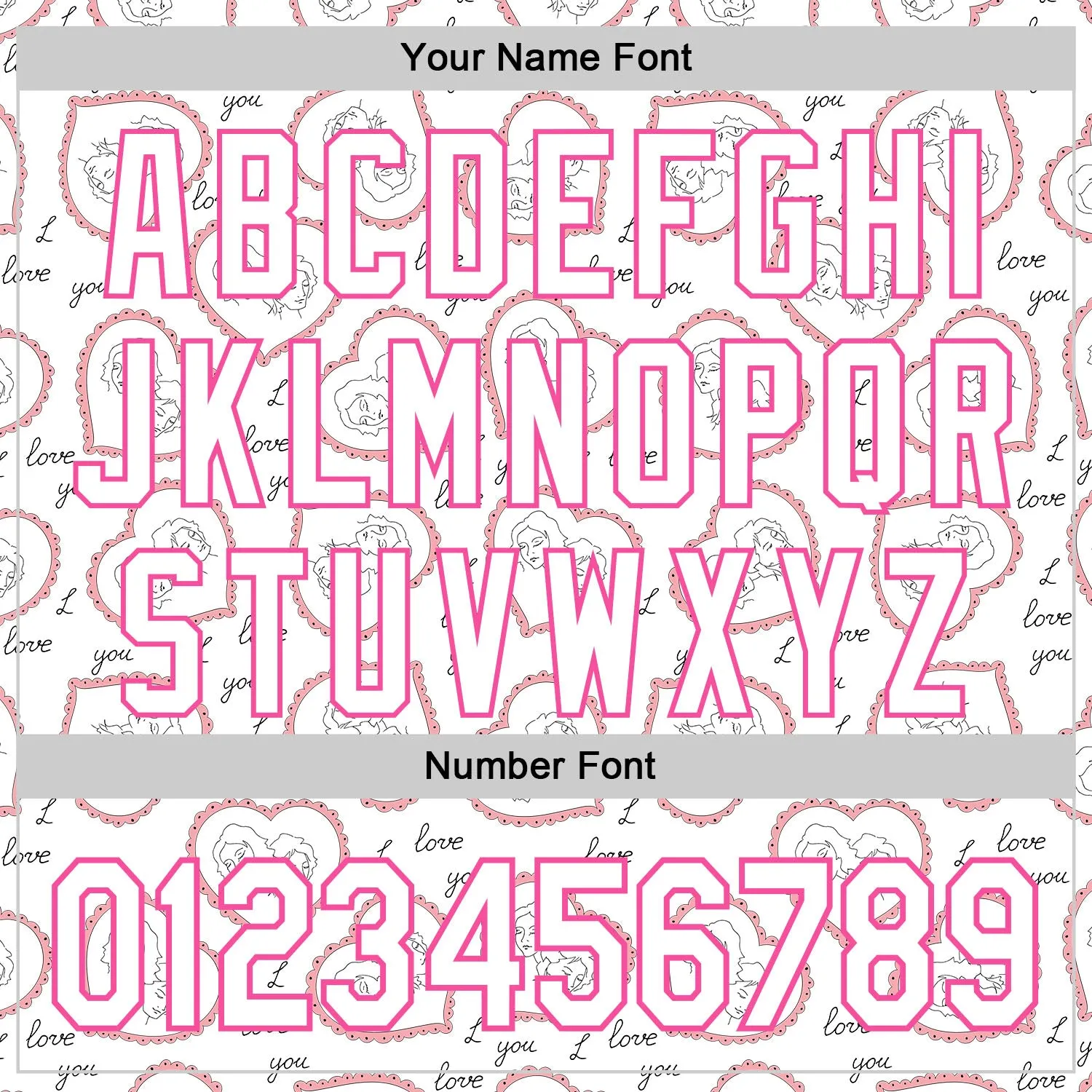 Custom White Pink 3D Pattern Design Mother's Day Love Authentic Baseball Jersey