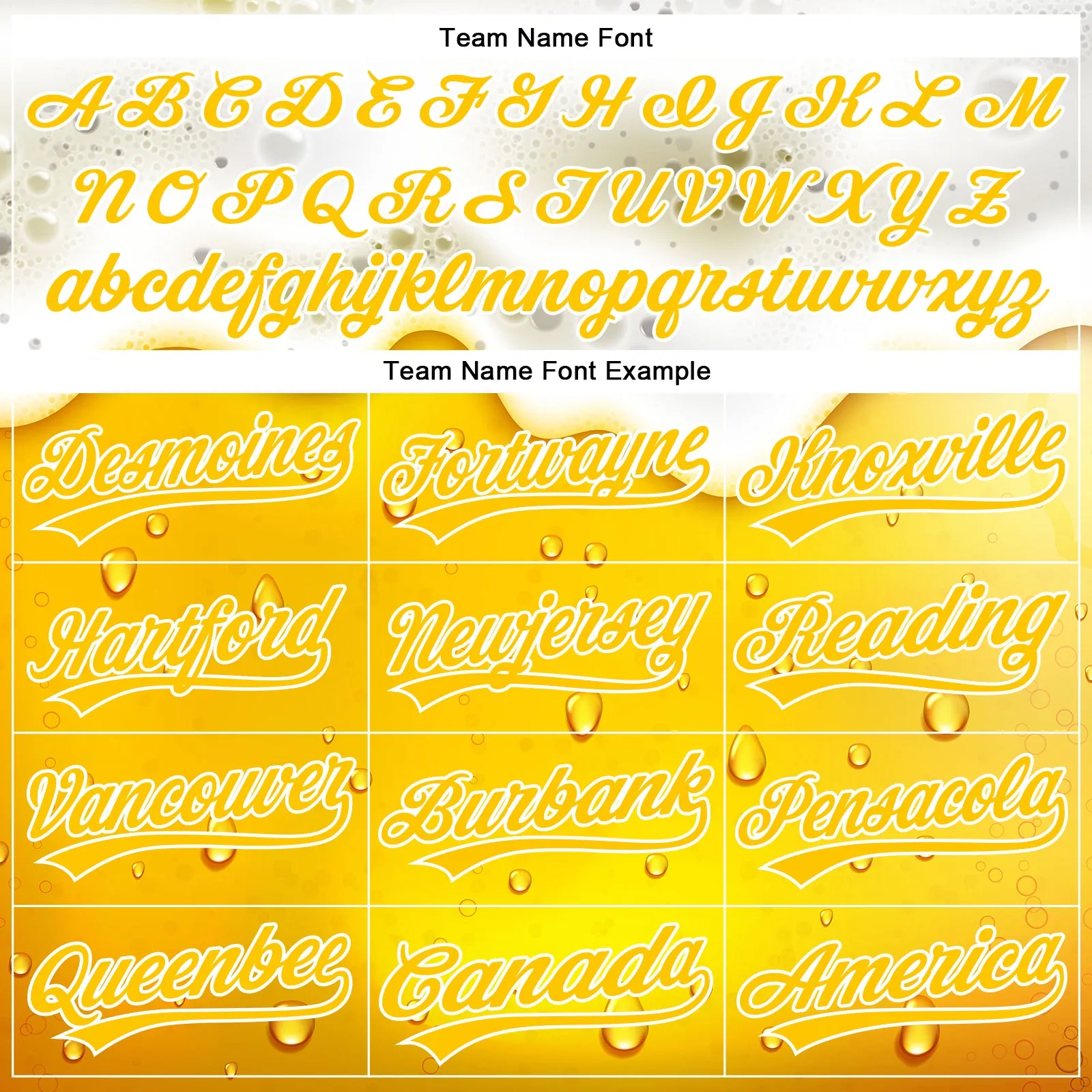 Custom Yellow White 3D Pattern Design Beer Authentic Baseball Jersey
