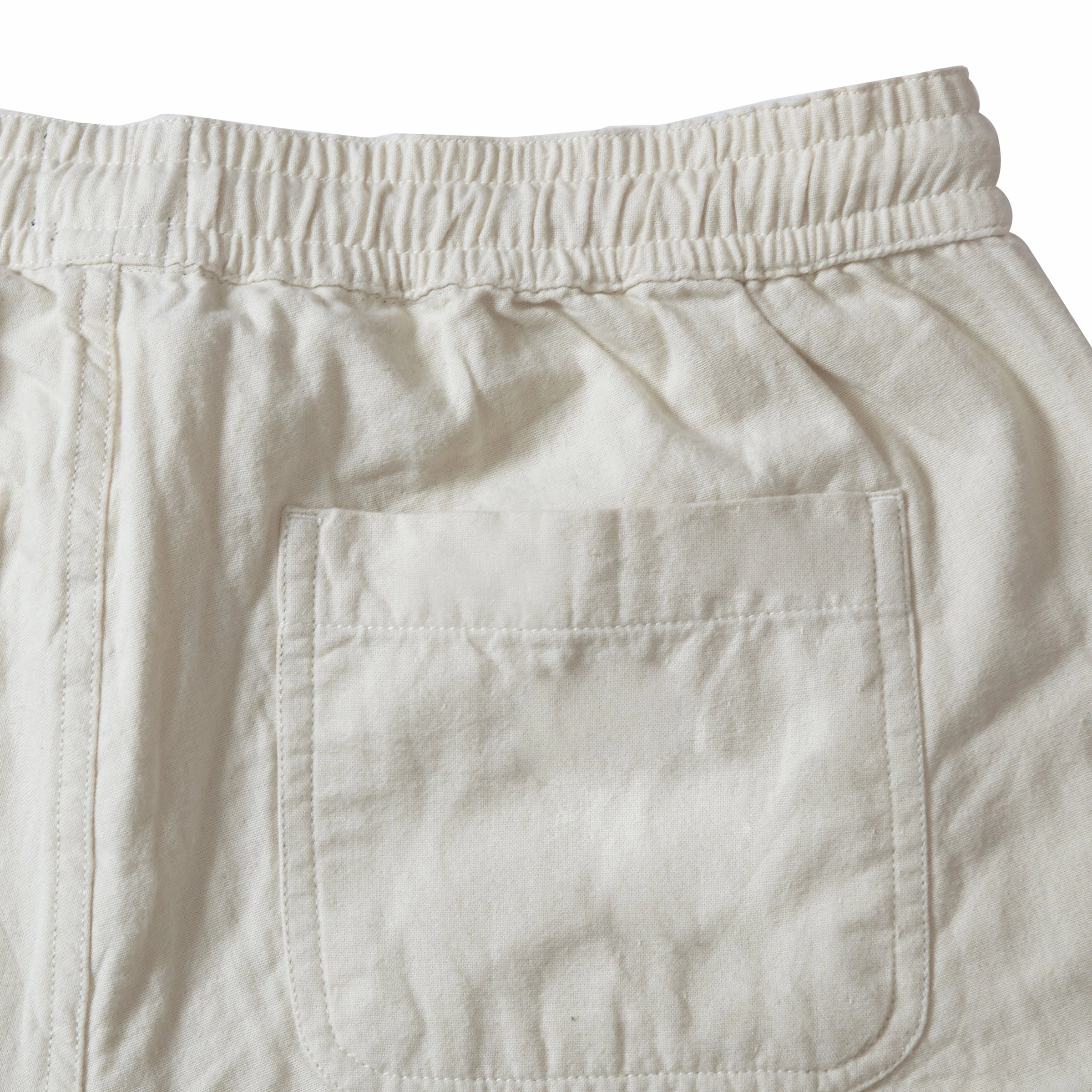 Double Cloth Draw Cord Pants - Light Pebble