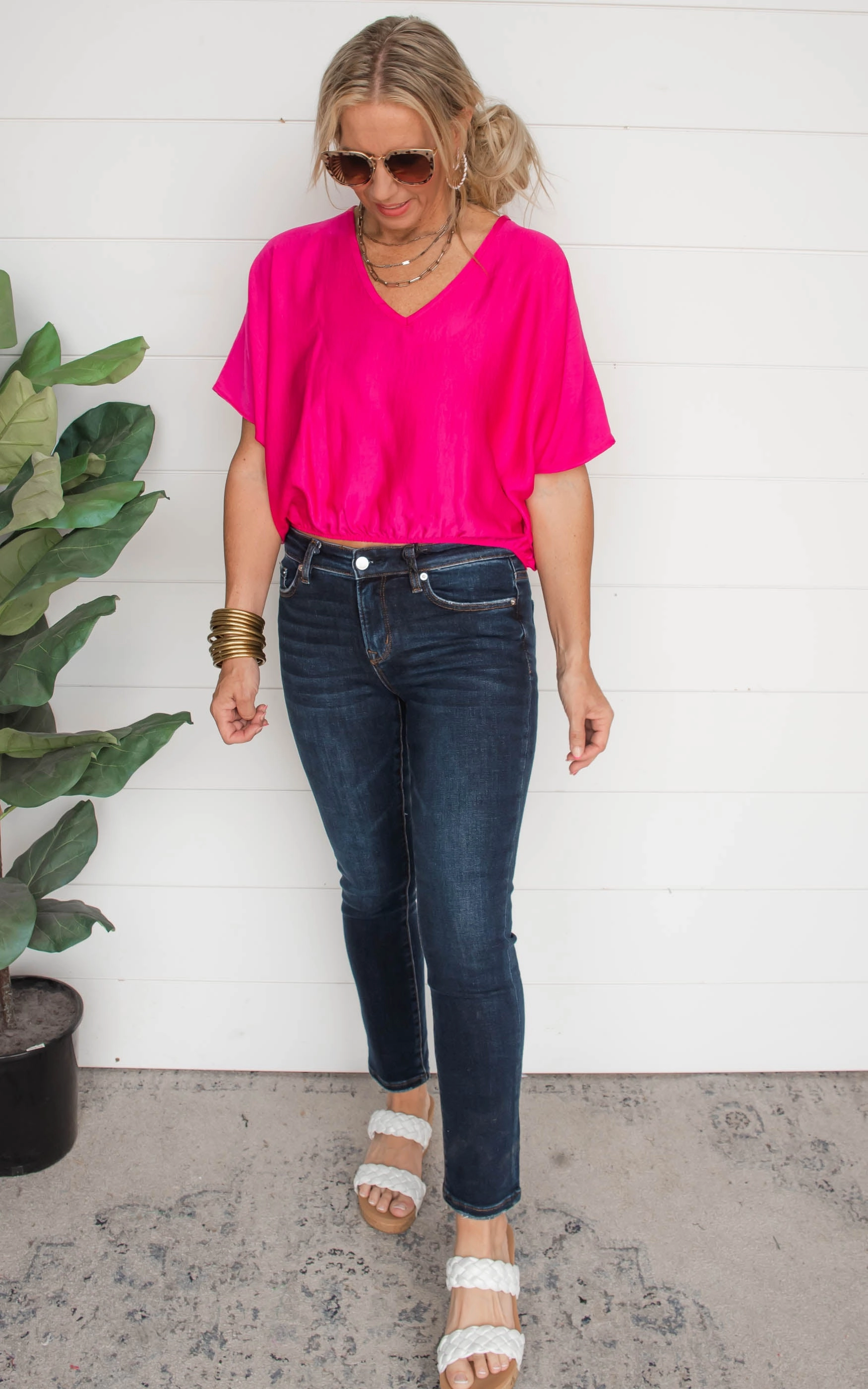 Dress Up in Satin Crepe Cropped Top | FINAL SALE