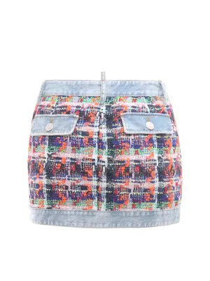Dsquared2 Tweed Mini Skirt