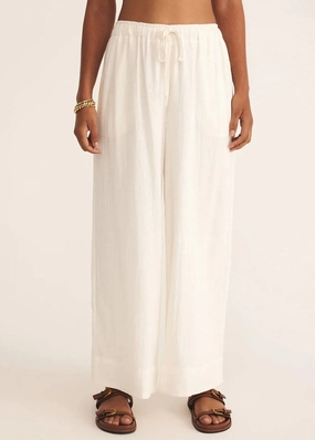 Easton Linen Pant - White
