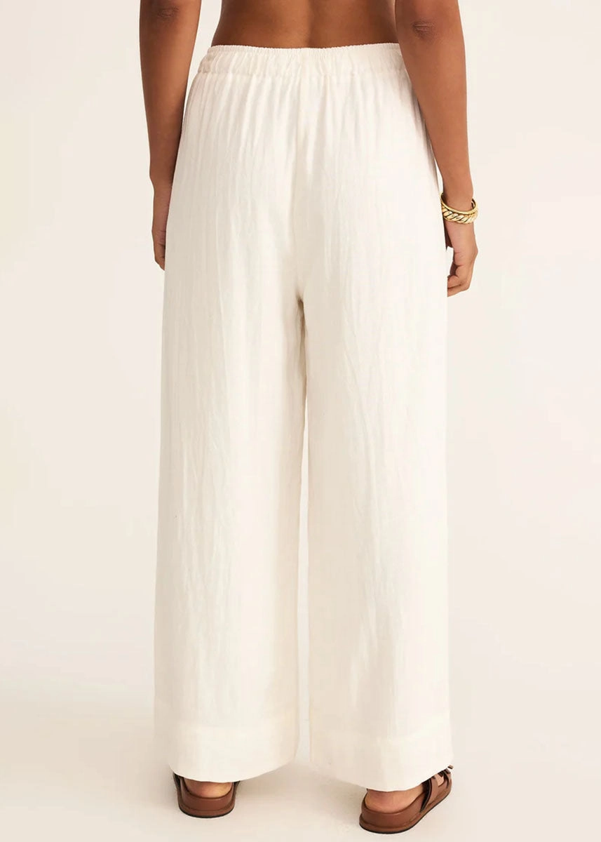 Easton Linen Pant - White
