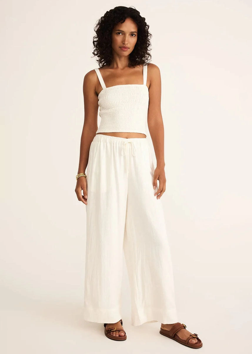 Easton Linen Pant - White