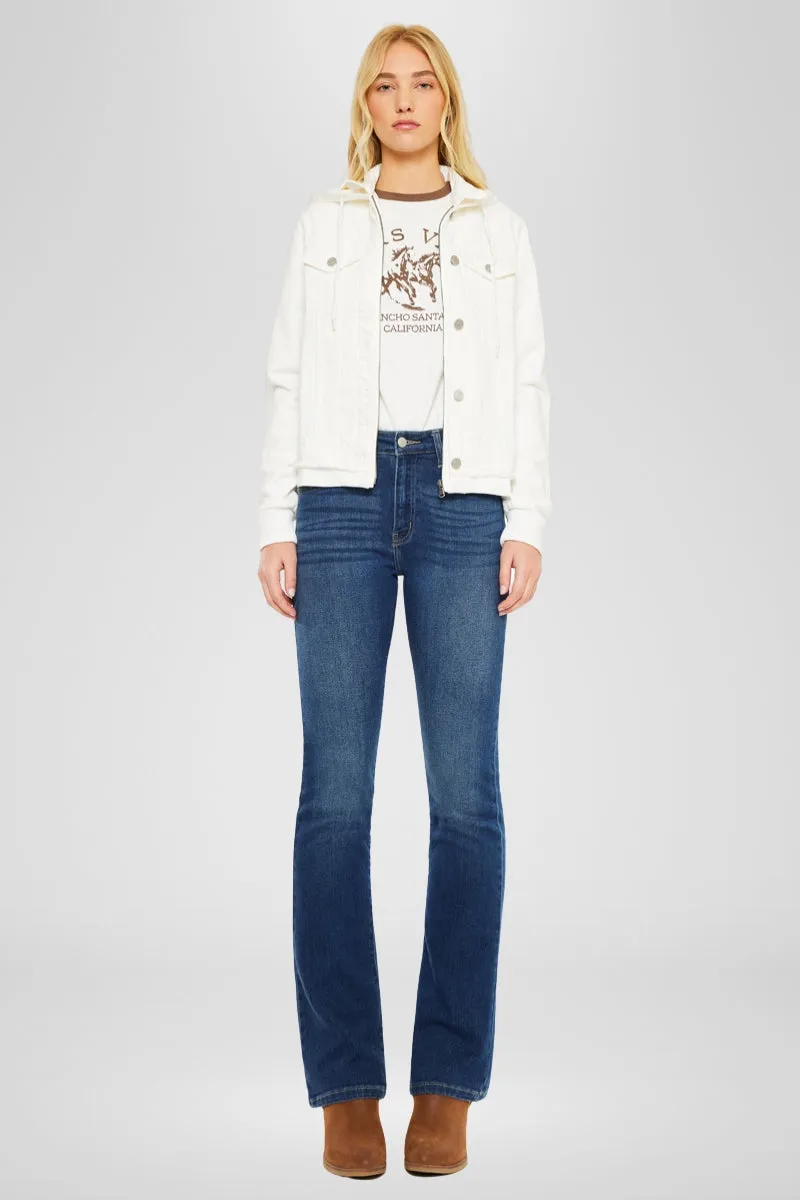 Eleni Denim Hoodie Jacket