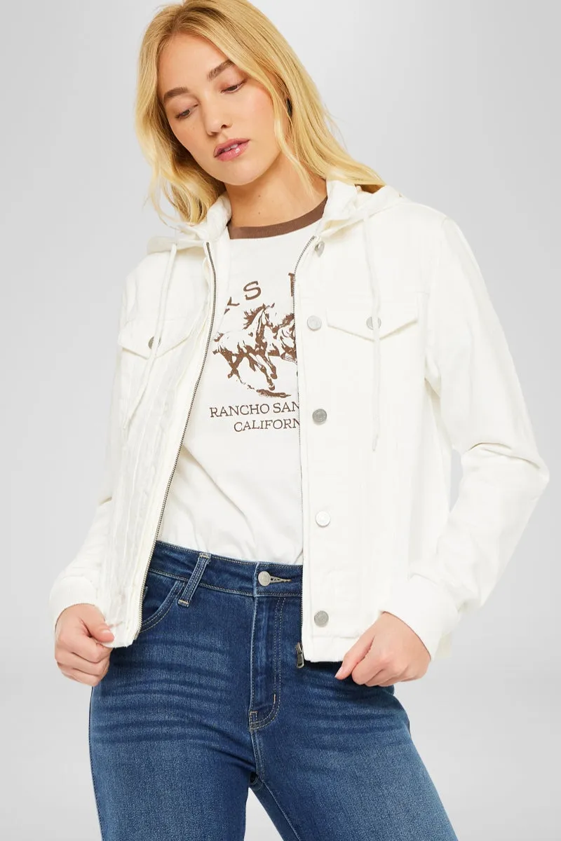 Eleni Denim Hoodie Jacket