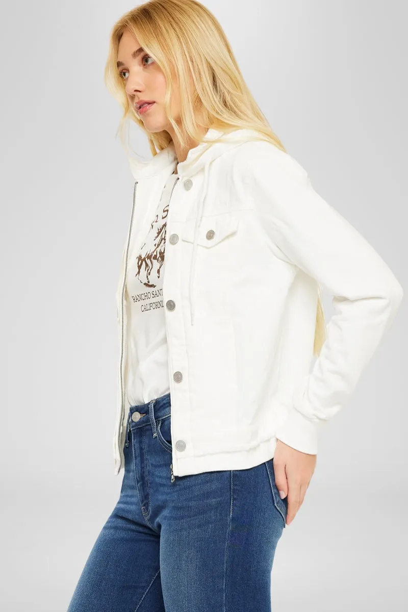 Eleni Denim Hoodie Jacket