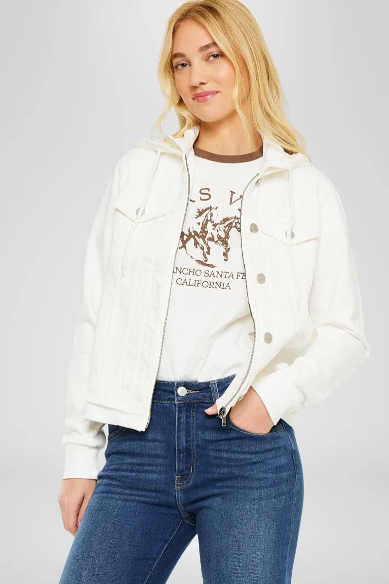 Eleni Denim Hoodie Jacket