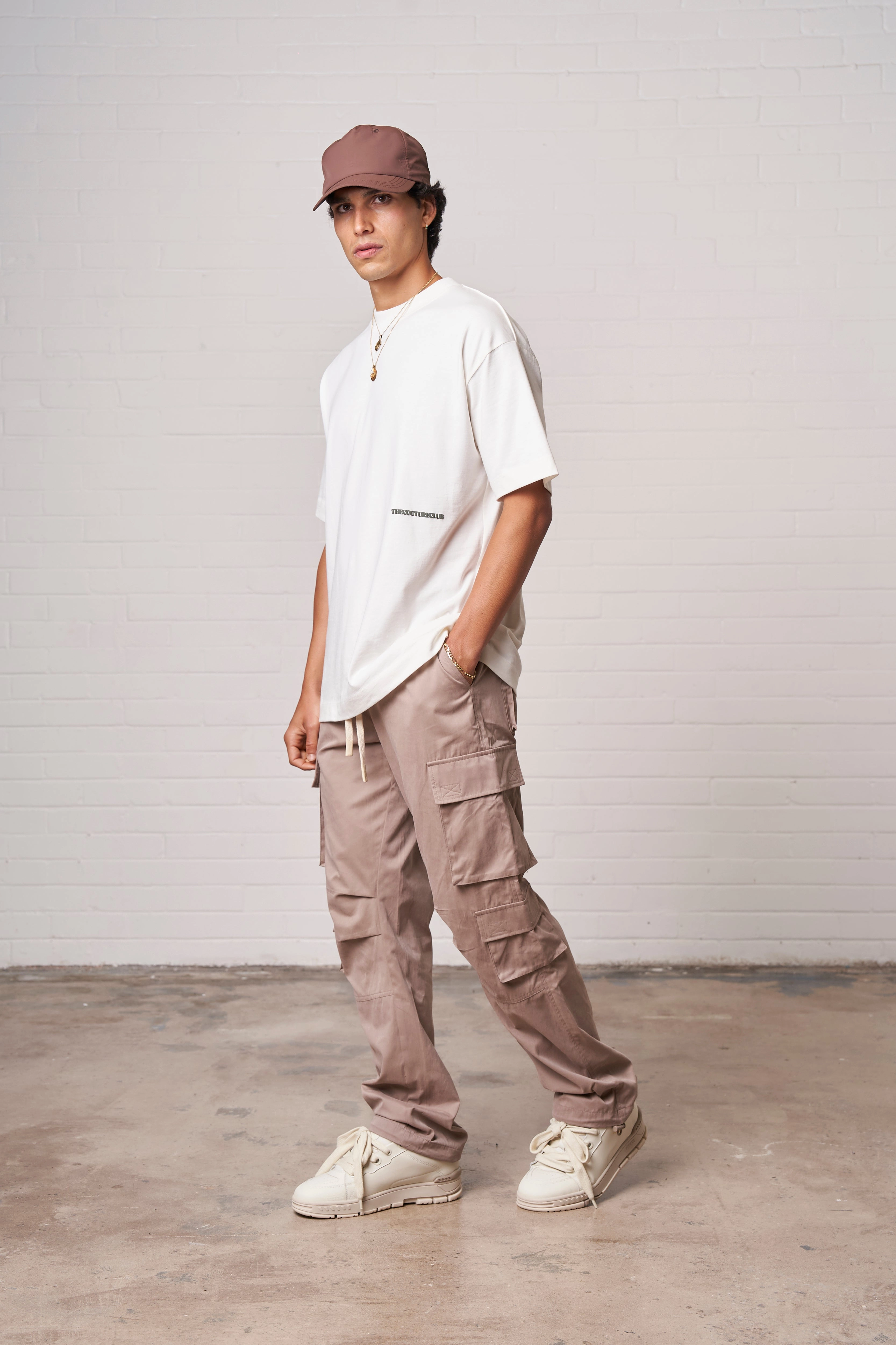 ESSENTIALS CARGO PANT - BEIGE