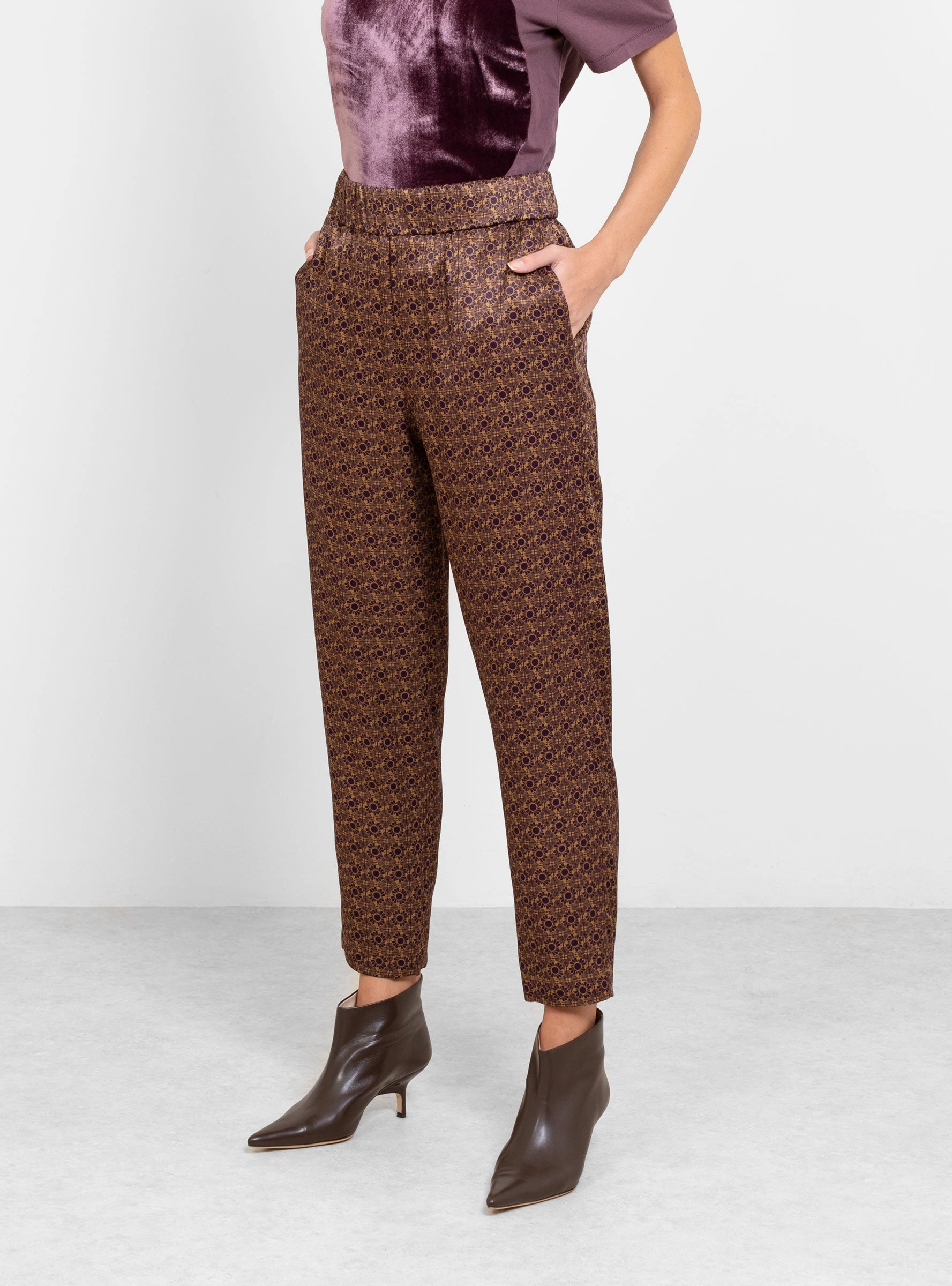 Fez Pant Gold & Purple