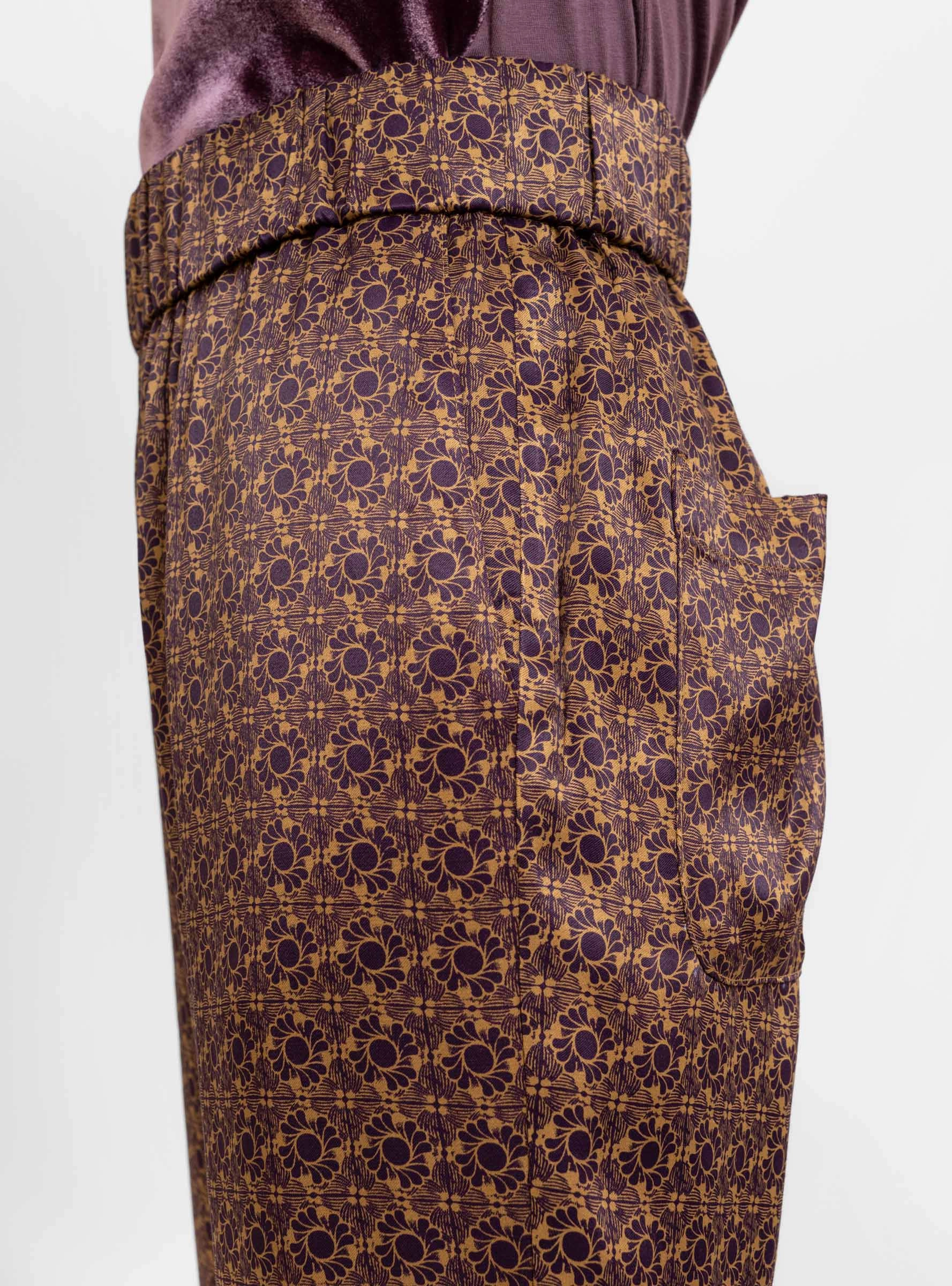 Fez Pant Gold & Purple