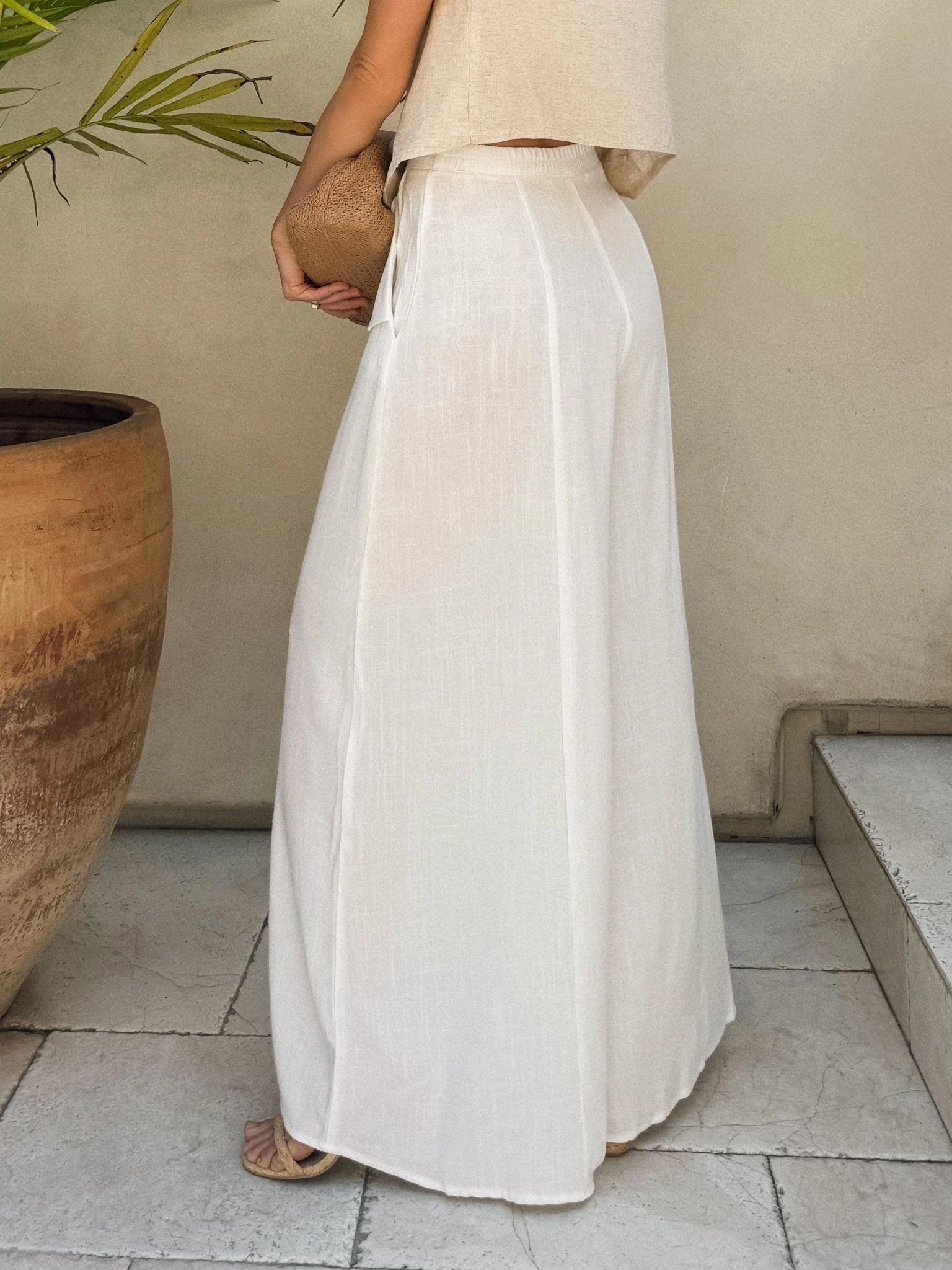 Fine Line Linen Pants