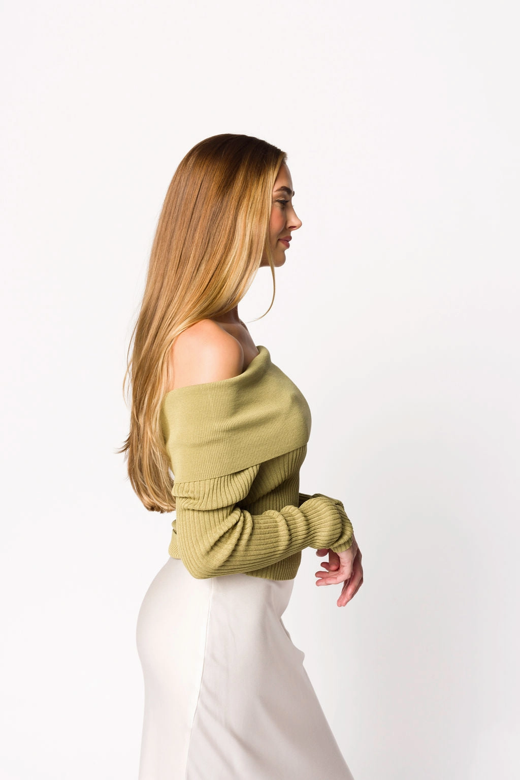 First Glance Top in Olive