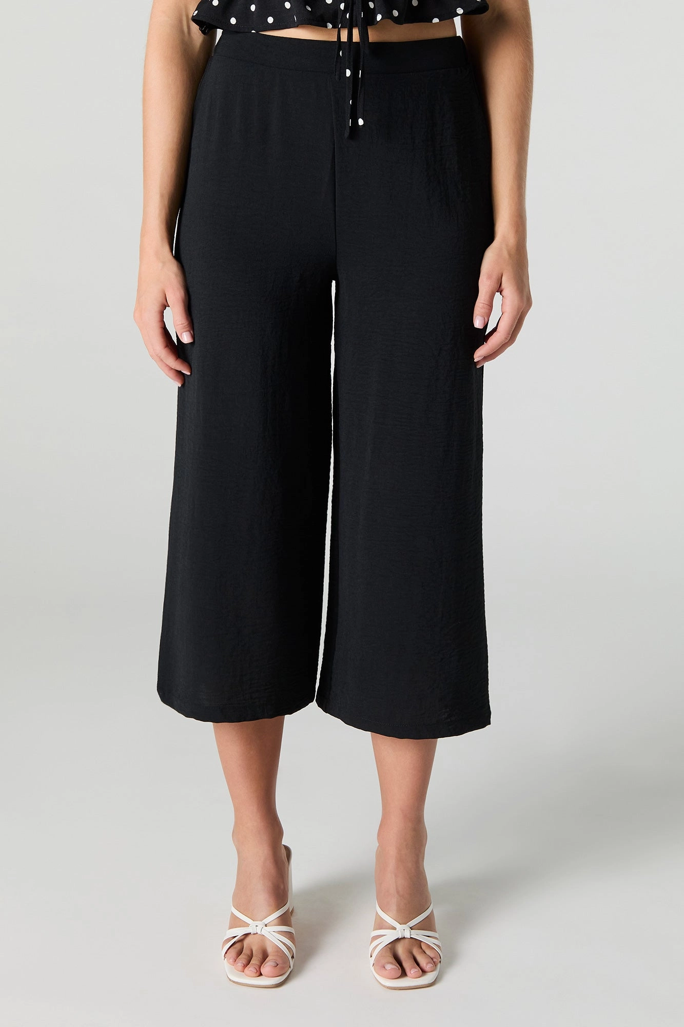 Flowy Wide Leg Capri
